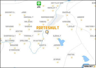 map of Porteshult