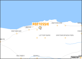 map of Portessie