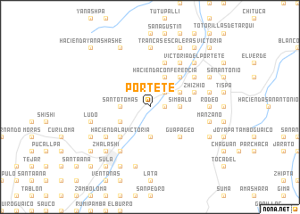 map of Portete