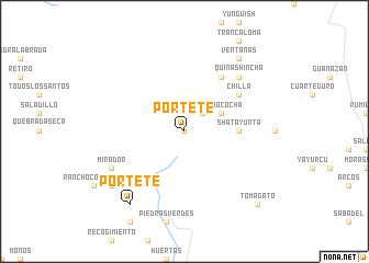 map of Portete