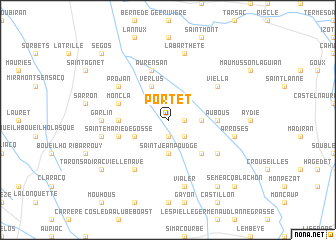 map of Portet