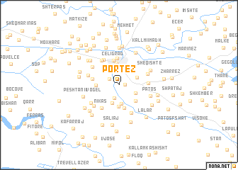 map of Portëz