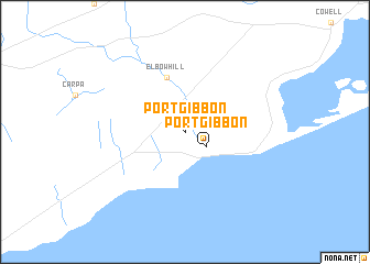 map of Port Gibbon