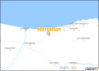map of Portgordon