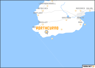 map of Porthcurno