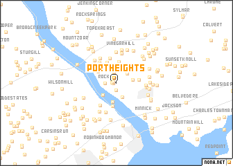 map of Port Heights