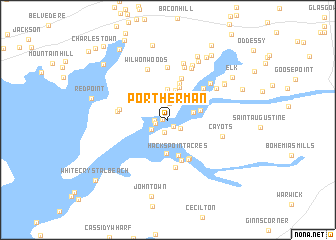 map of Port Herman