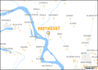 map of Port Hickey