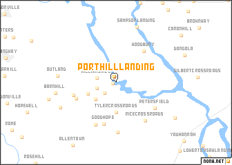 map of Port Hill Landing