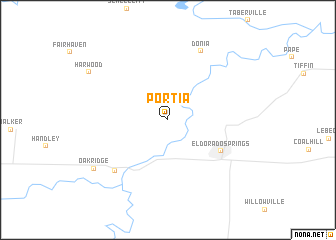 map of Portia