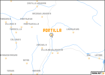 map of Portilla