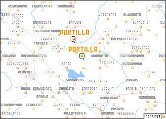 map of Portilla