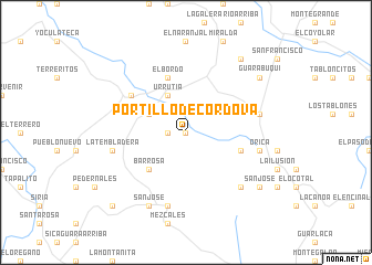 map of Portillo de Córdova