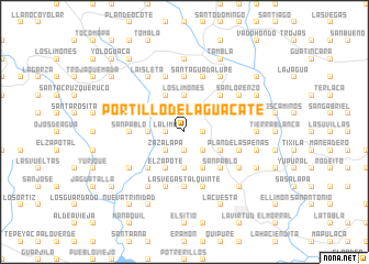 map of Portillo del Aguacate