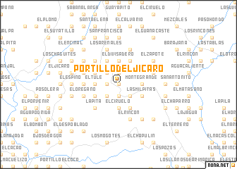 map of Portillo del Jícaro