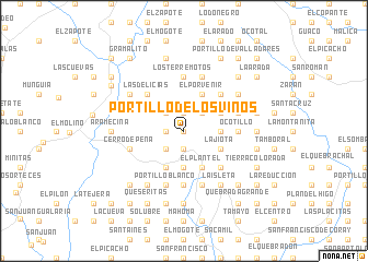 map of Portillo de los Vinos