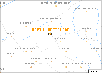 map of Portillo de Toledo