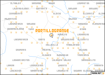 map of Portillo Grande