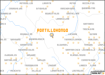 map of Portillo Hondo