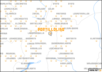 map of Portillo Liso