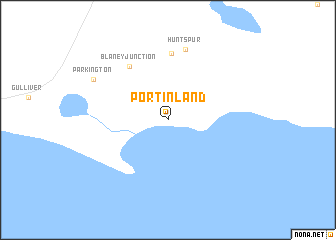 map of Port Inland