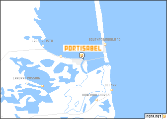 map of Port Isabel