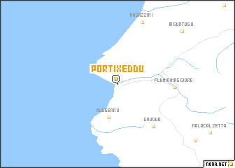 map of Portixeddu