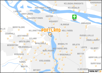 map of Portland