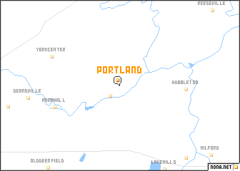 map of Portland