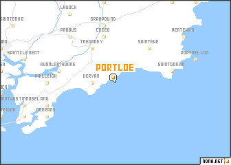 map of Portloe