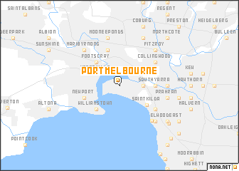 map of Port Melbourne