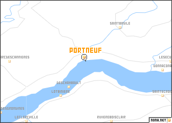 map of Portneuf