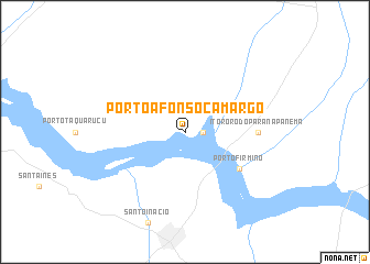 map of Pôrto Afonso Camargo