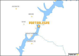 map of Pôrto Alegre