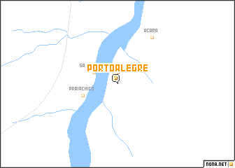 map of Pôrto Alegre