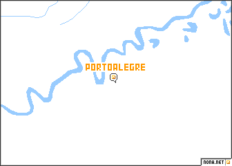 map of Pôrto Alegre