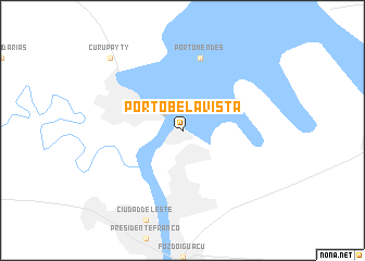 map of Pôrto Bela Vista