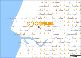 map of Porto Carvalhal