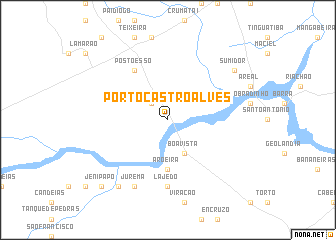 map of Pôrto Castro Alves