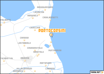 map of Porto Corsini