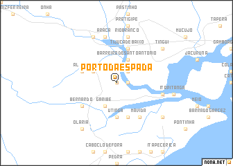 map of Pôrto da Espada