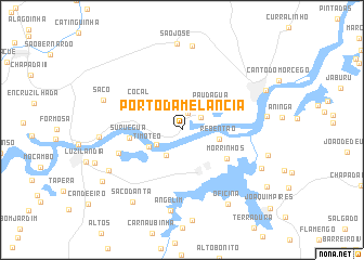 map of Porto da Melancia