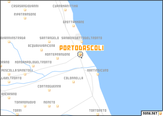 map of Porto dʼAscoli