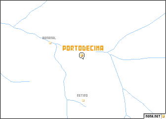 map of Pôrto de Cima