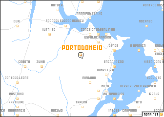 map of Pôrto do Meio