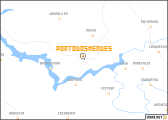 map of Pôrto dos Mendes