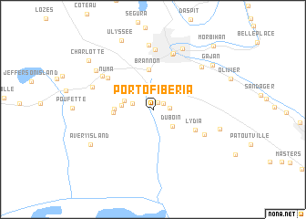 map of Port of Iberia