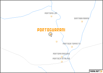 map of Pôrto Guarani