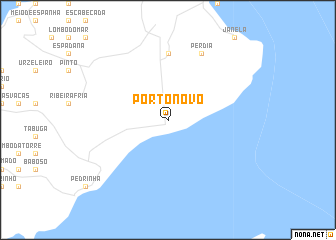 map of Porto Novo