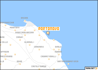 map of Portonovo